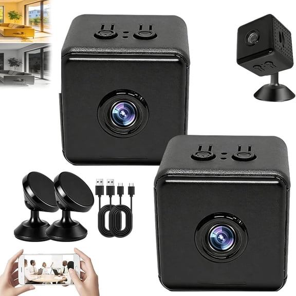 Ai Smart Security Camera - Wire-Free, 4k HD Remote Monitor with Night Vision & Motion Tracking, for Home, Office and Pet Monitoring