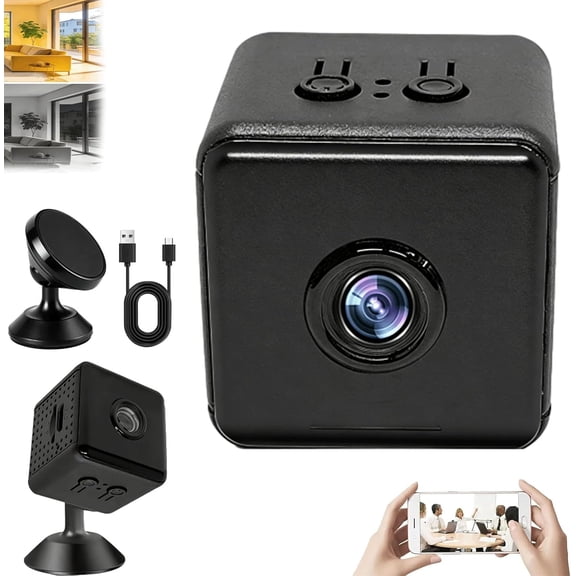 Ai Smart Security Camera - Wire-Free, 4k HD Remote Monitor with Night Vision & Motion Tracking, for Home, Office and Pet Monitoring
