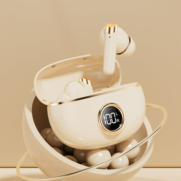 Ai Translating Ear Buds, 2025 New Wireless Bluetooth Translation Earbuds Real Time Language Translator for Travel Business Learning,144 Languages Translation Earbuds for iOS & Android (Khaki)