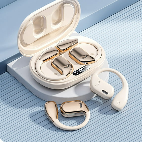 Ai Translation Earbuds Real Time,144 Language Translator Earbuds, Translating Earbuds, Bluetooth Headphones Translation Language Device for and Android Ear Bud Translator(Beige)