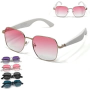 Ai Translation Glasses, Translator Glasses Real Time, Wearable Multifunctional Bluetooth Smart Glasses, Translating Glasses with 144 Language for Men Women Pink