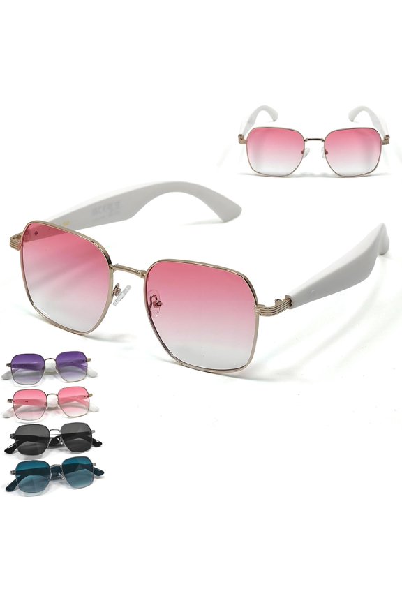 Ai Translation Glasses, Translator Glasses Real Time, Wearable Multifunctional Bluetooth Smart Glasses, Translating Glasses with 144 Language for Men Women (Pink)