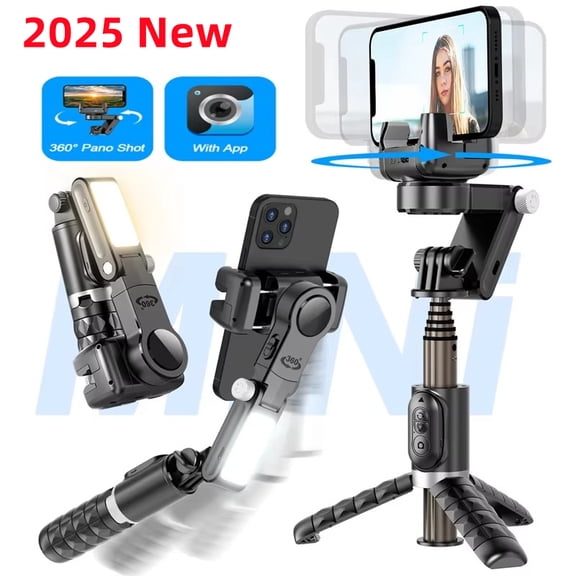 Ai Universal Joint Stabilizer, Desktop Follow-up Shooting Mode Selfie Stick Monopod, With Bluetooth Shutter, For Live Broadcast Of Smartphones
