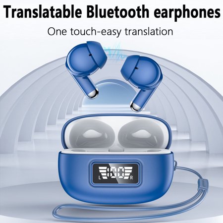 Ai Wireless Bluetooth Real-Time Language Translation Earphones 144+ Languages Simultaneous Interpretation Earbuds