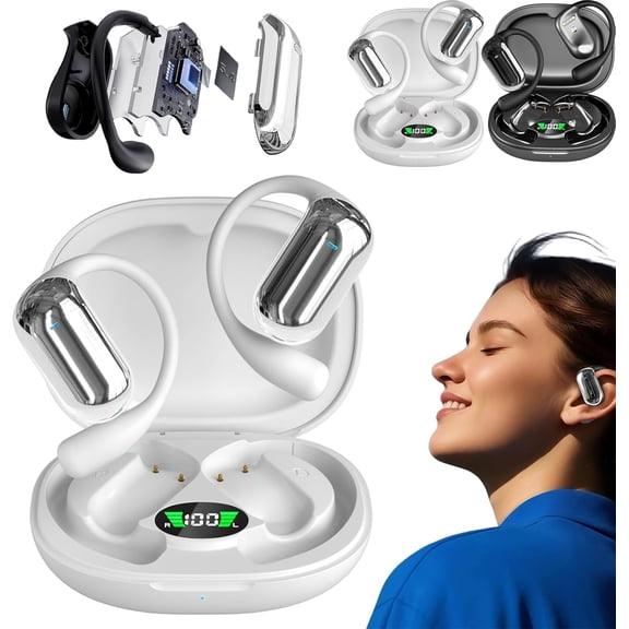 Ai translation earbuds real time, Real-Time Translation in 144 Languages, Over The Ear Earbudse, Open Ear Earbudse Wireless Bluetooth,for Travel Business Learning, HD Sound