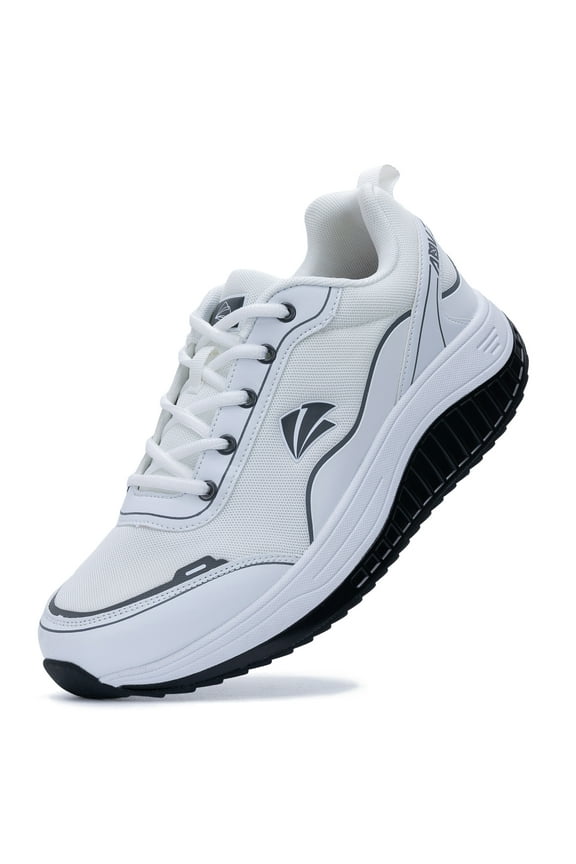 Men's Arch Support Walking Shoes | Plantar Fasciitis & Flat Feet Relief | Shock Absorbing Work Sneakers for Daily Comfor