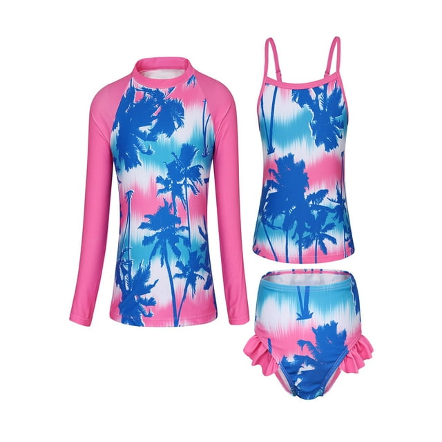 Costume Piscina Bambina Abito Da Sirenetta In Rosa Per Bambina Costume Bambina
