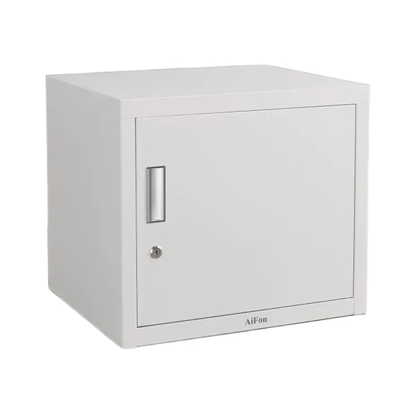 AiFon Lockers,White storage cabinet, file cabinet, iron cabinet with lock, single door