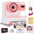 thumbnail interactive-video image 1 of AiKidKit Kids Camera Instant Print, Kids Camera 1080P HD with 32G SD Card Print Paper for Boys Girls Age 3-12 Gifts Pink, 1 of 12