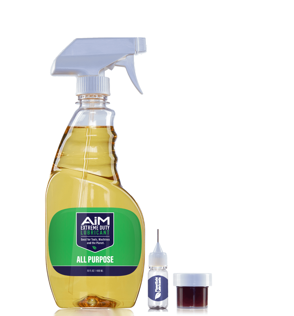 AiM Extreme Duty Lubricant | Exercise Equipment | Medium Kit | 16oz spray | Smoother workout & Longer lasting machines | Non-Toxic & Odorless | by PlanetSafe Lubricants