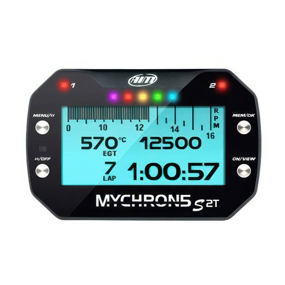 AiM MyChron 5 2T GPS Data Acquisition System Racing Lap Timer ~ Water Temp & EGT