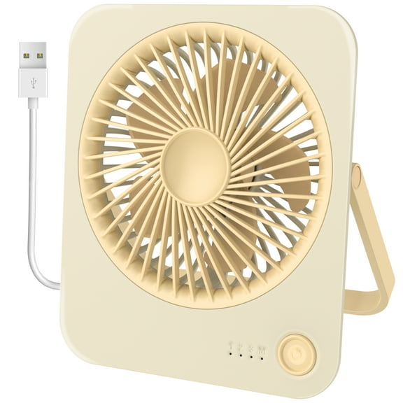 AiYchen 4-Speed Ultra-Thin Rechargeable Portable Desk Fan