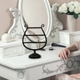 thumbnail image 1 of AiYqZypa Clearance 3 Tier Earring Display Holder Jewelry Stand Earring Holder Organizer Plastic 3 Jewelry Storage Organizer Wood Stand Tree Ear Stud Rack Gift for Women Girls Black, 1 of 2