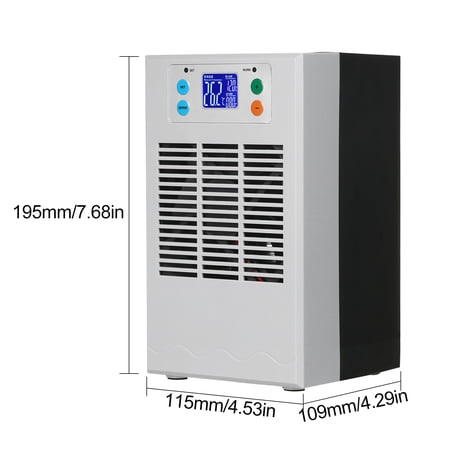 Aibecy 100W 30L Small Fish & Chiller Aquarium Chiller Semiconductor Electronic Aquarium Cooler LCD Display Quiet Digital Fish Cooling & Heating System Small-Scale Refrigeration Cooling-
