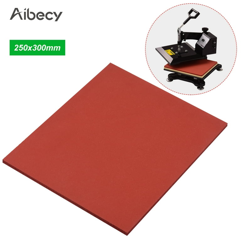 Aibecy 250*300*8mm Heat Pressing Mat Silicone Pad High Temperature Resistant Plate for Heat Press Machine T-shirts Heat Transfer Sublimation, Adult