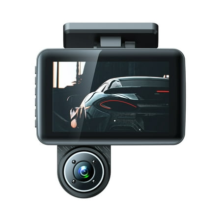 Aibecy 3 Cameras Dash Cam 4in Clear Car Rearview Mirror Car Video Recording Wide Angle Car Recorder Auto Safety Driving Recorder
