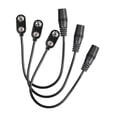 thumbnail image 1 of Aibecy 3pcs Guitar Effect One Spot Power Supply 9V Battery Clip Converter Snap Connector 2.1mm * 5.5mm Female Plug, 1 of 6