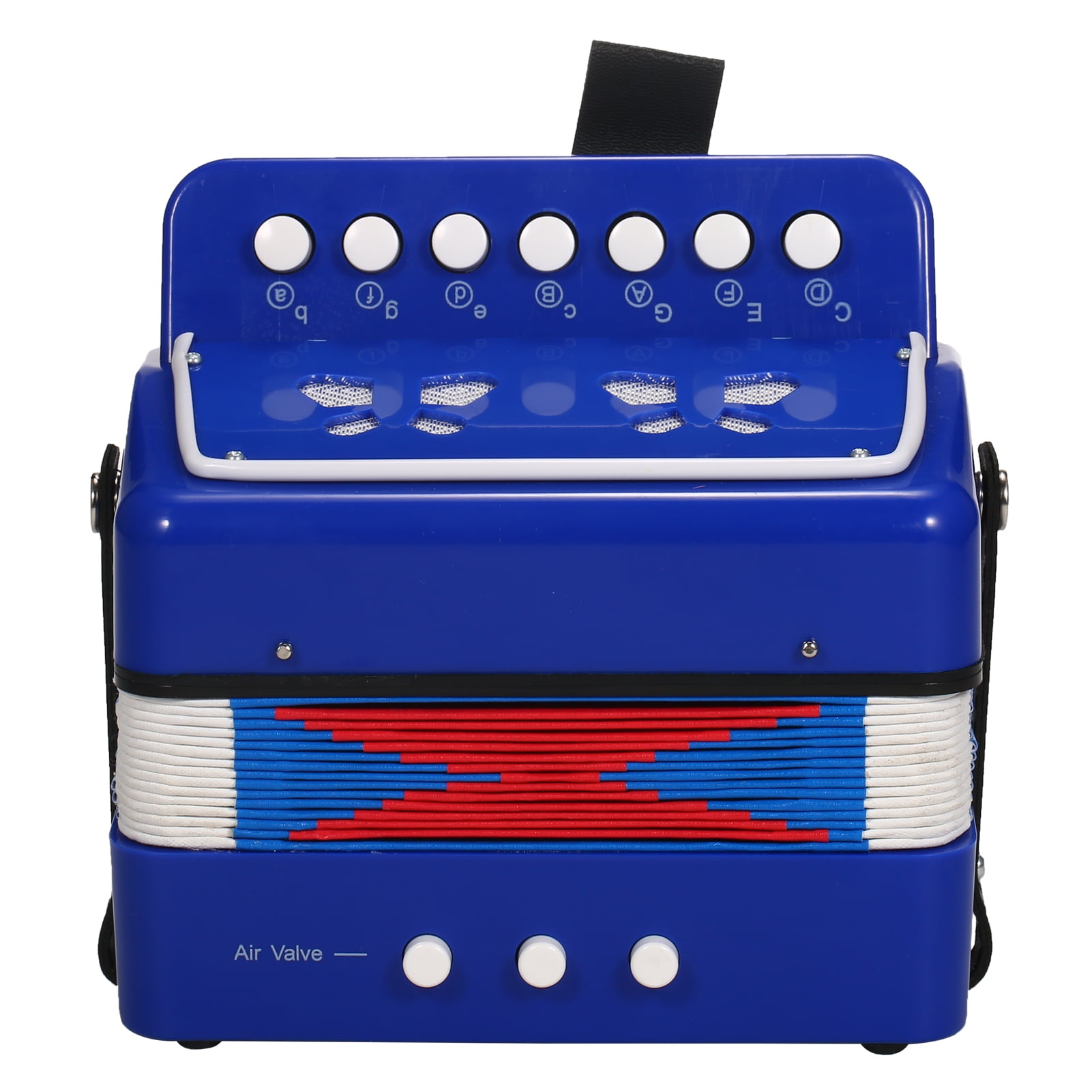 Aibecy Accordion Instrument 7 Keys 2 Bass Small Educational Christmas Gift Choice