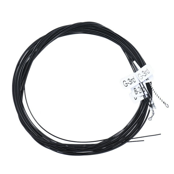 Aibecy Classical Guitar Strings AC136BK-H Set of 6 Black Nylon Hard Tension .0285-.044 with Bonus G-3rd String