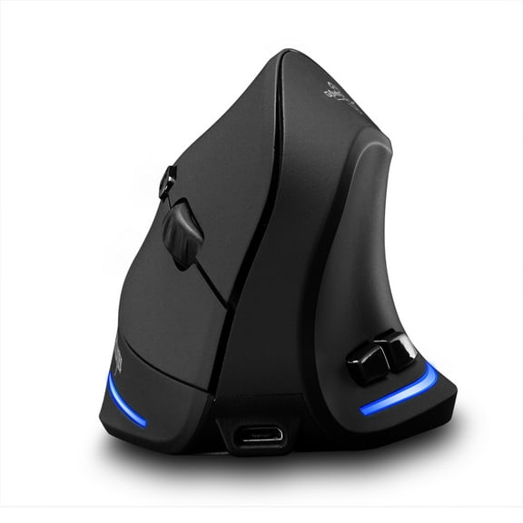 Aibecy F-35 Mouse Wireless Vertical Mouse Ergonomic Rechargeable 2400 DPI Optional Portable Gaming Mouse for Laptop PC Computer