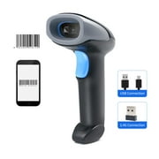 Aibecy Handheld Barcode Scanner 1D/2D/QR Code Scanner 2.4G Wireless & USB Wired Bar Code Reader Compatible with Windows Android Linux