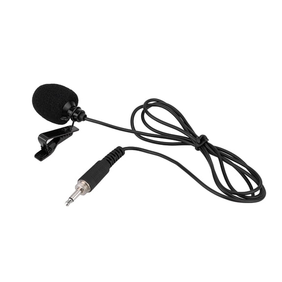Aibecy Mic for Computer External 3.5mm Jack Mini Portable Clip-on Lapel Microphone Hands-free Screw Lock for PC Laptop