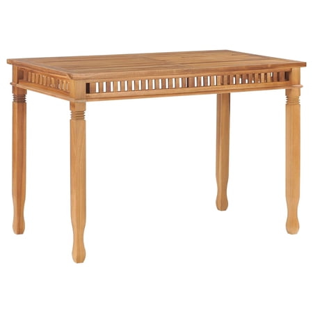 Aibecy Patio Dining Table 47.2"x25.6"x31.5" Solid Teak Wood