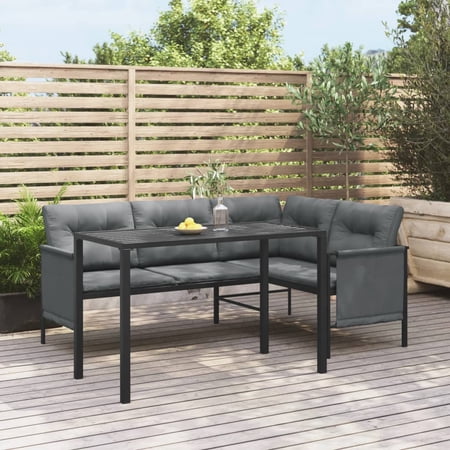 Aibecy Patio Dining Table Anthracite 43.3"x21.3"x27.6" Steel