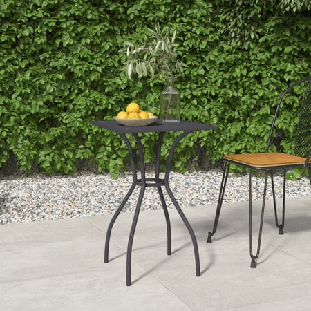 Aibecy Patio Table Anthracite 19.7"x19.7"x28.3" Steel Mesh