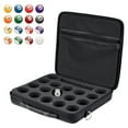thumbnail image 1 of Aibecy Pool Ball Storage Case Canvas Foam for American Black 17 Balls Retractable Strap Handle Billiard Accessories, 1 of 7