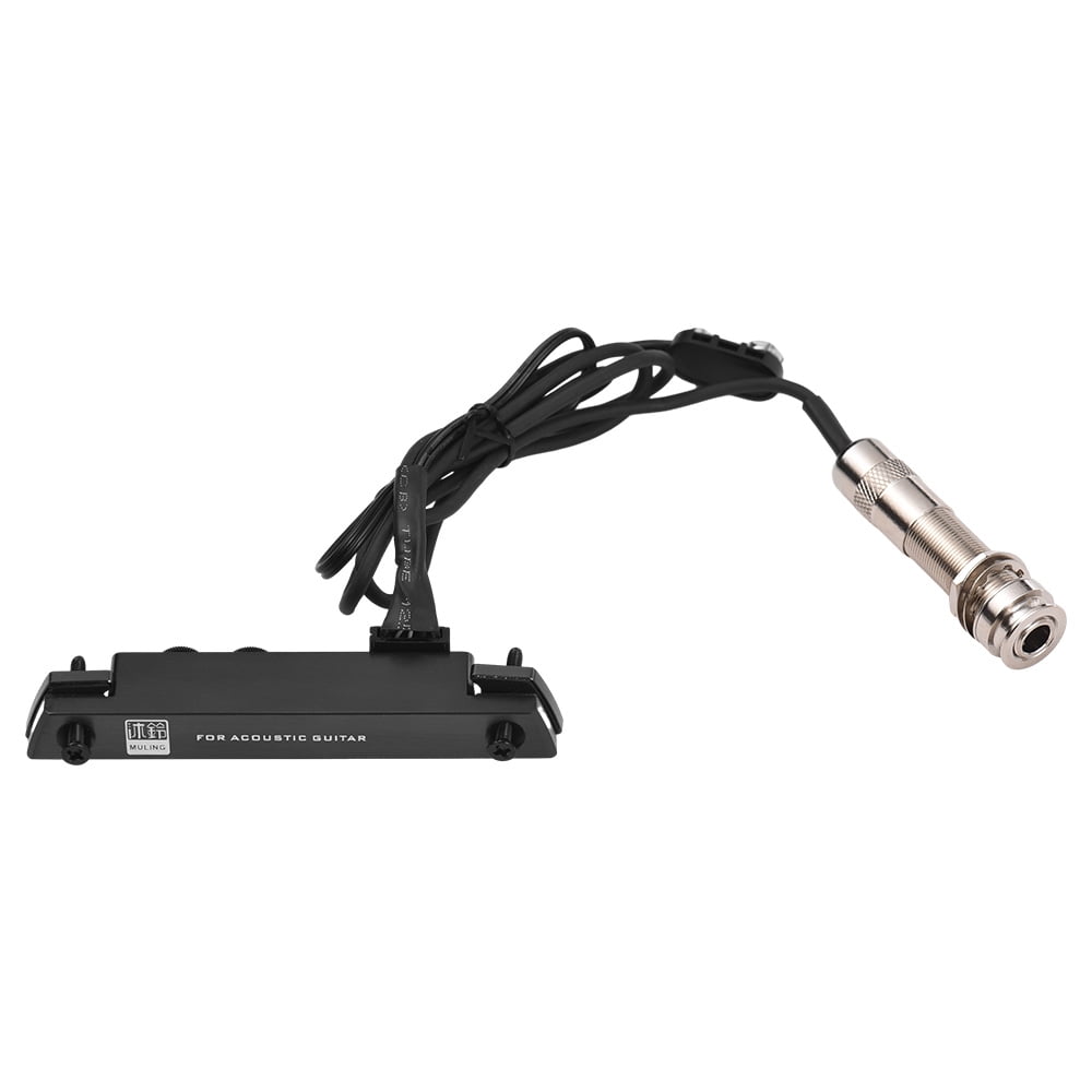 Aibecy Portable Dual Coil Acoustic Guitar Pickup with Microphone