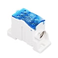 thumbnail image 1 of Aibecy Terminal Strip Blocks Pack with Cover 6-Positions Din Rail Wire Splitter Connector Junction Branch Box UKK160A Wire Cabinet, 1 of 7