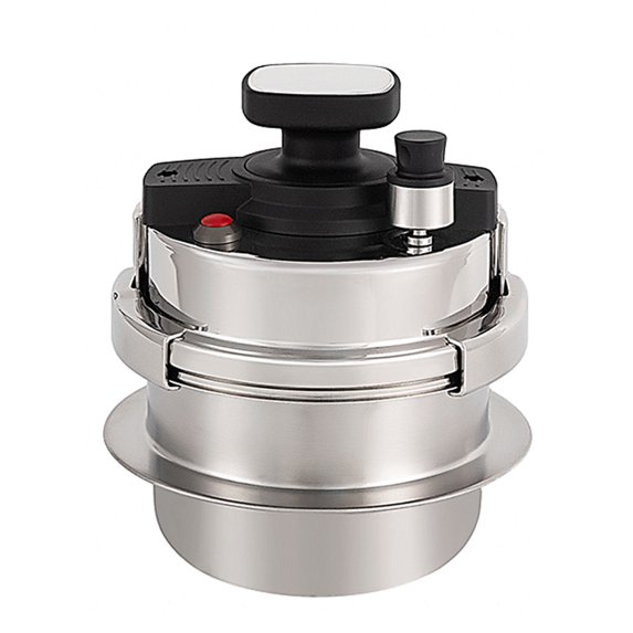 Aibecy Travel Cooking Pot Portable Pressure Cooker 1.6L Multifunctional Kitchen Accessory for Self-Driving Camping Vehicle