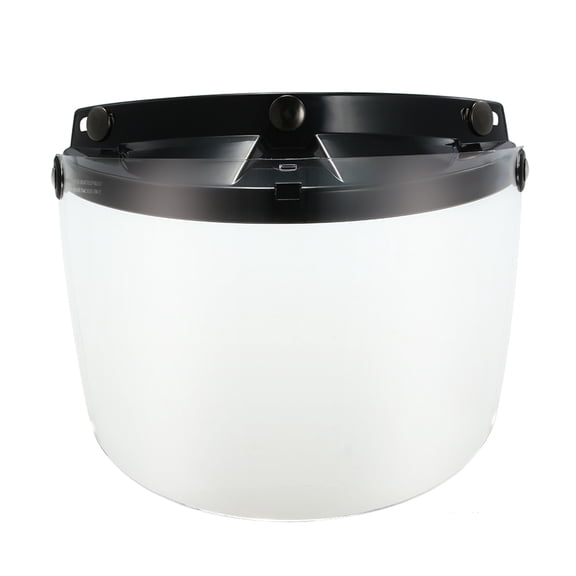 Aibecy Universal 3 Snap Flip Up Visor Lens for Retro Open Face Motorcycle Helmet