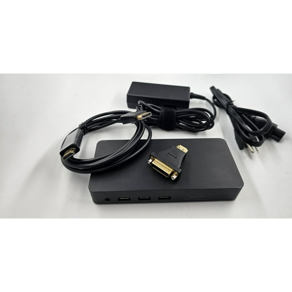 Aibileec D3100 Triple 4k Display Docking station 65W AC Adapter, DisplayPort HDMI Cable, Universal Compatible