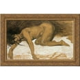 thumbnail image 1 of Aicha 24x16 Gold Ornate Wood Framed Canvas Art by Theophile Steinlen, 1 of 2
