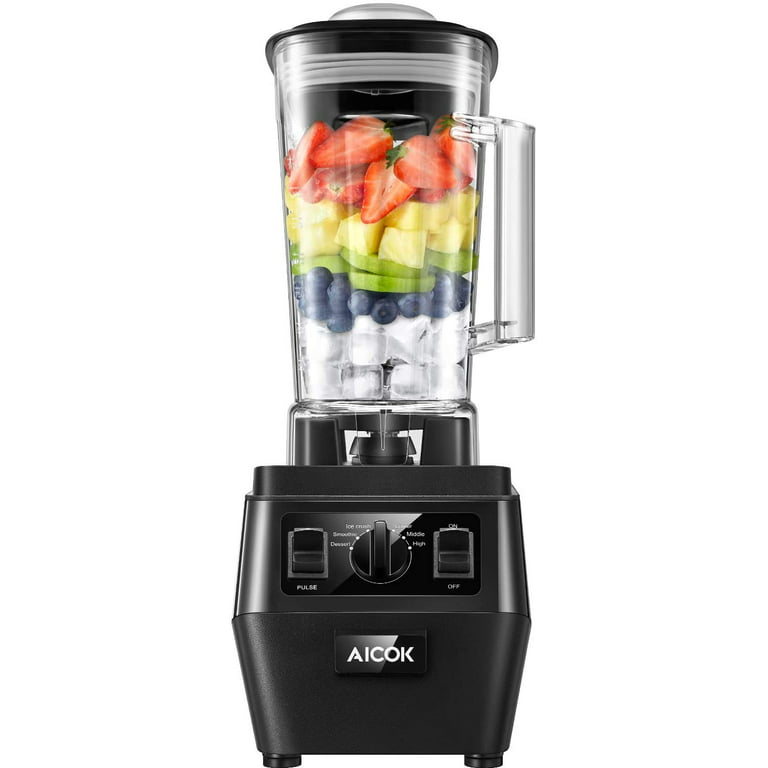 Aicok Professioinal Blender, Countertop Blender with 1400W,72oz Dishwasher  BPA Free Tritan Pitcher, Durable Smoothie Blender for Shakes,Ice Crushing,  Frozen Drinks, Soup Maker 