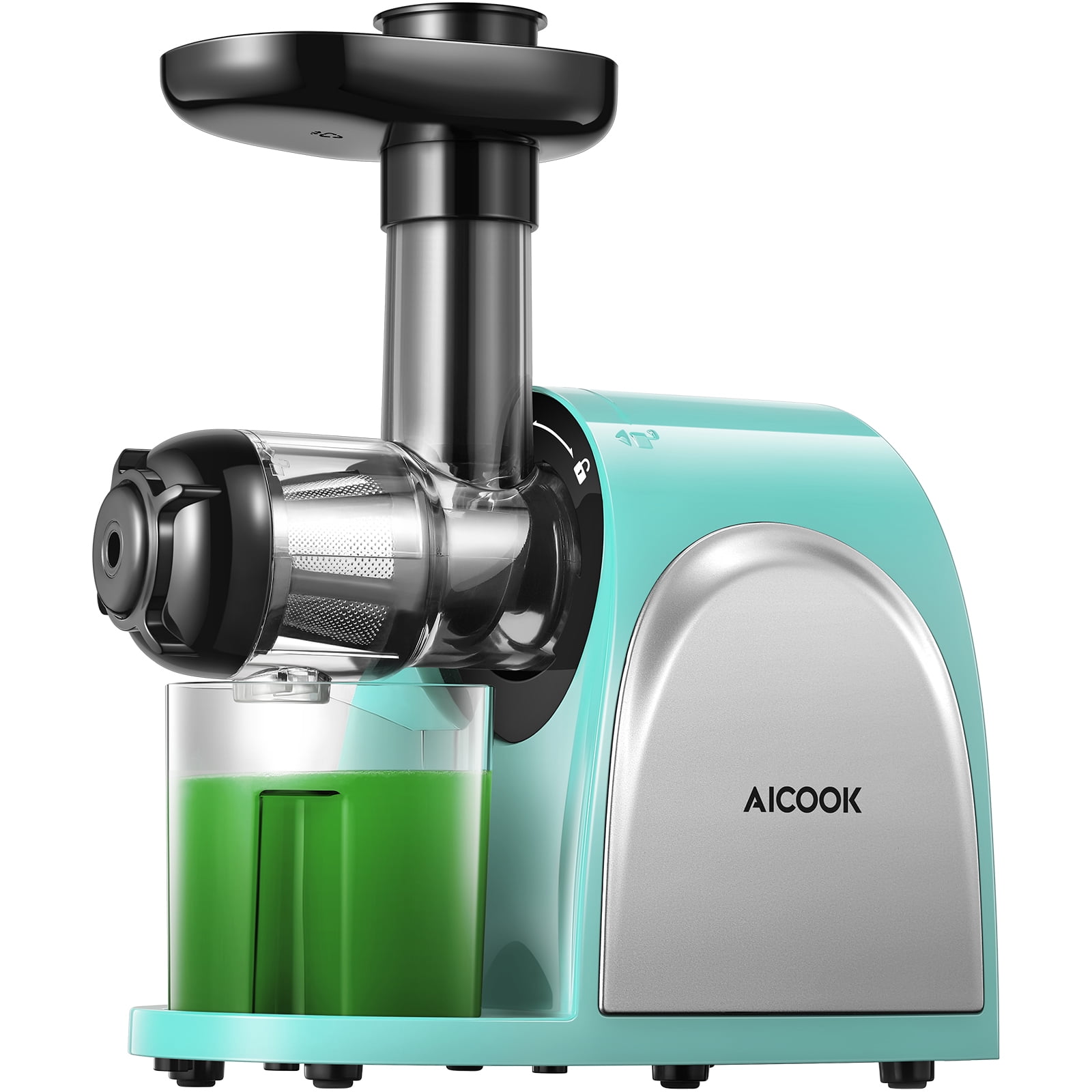 Aicook Slow Masticating Juicer with Quiet Motor, Recipes and Reverse
