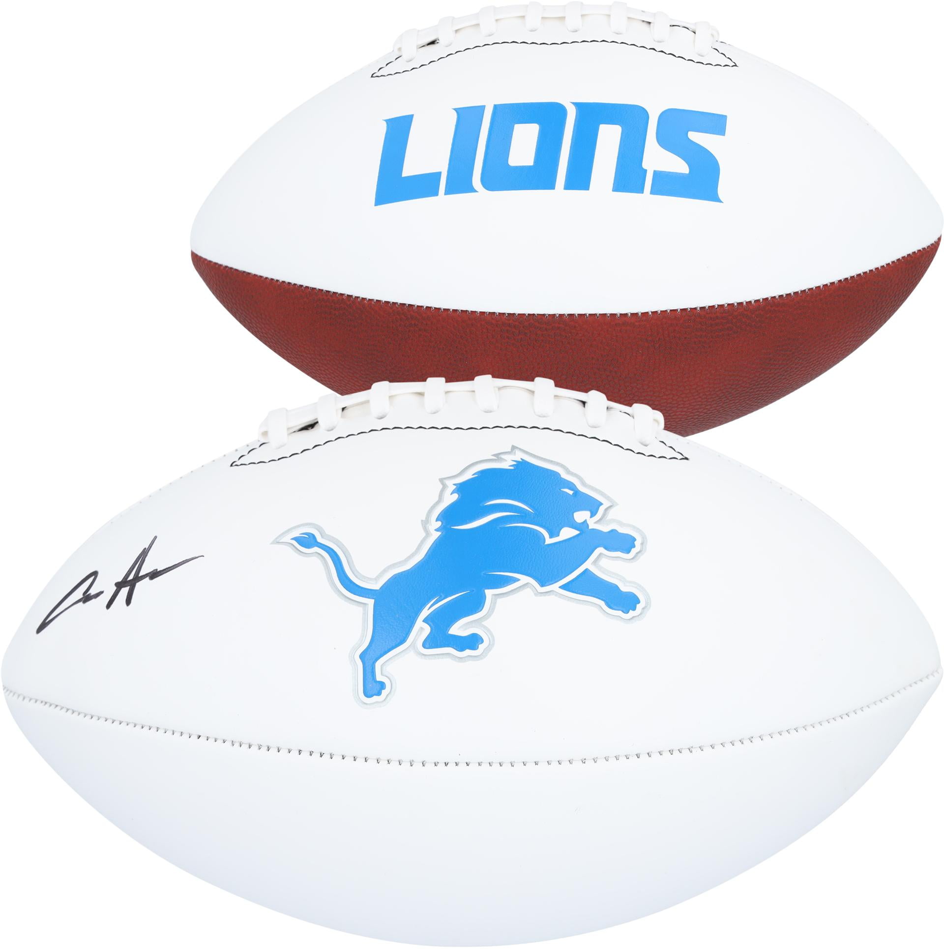 Aidan Hutchinson Detroit Lions Autographed Franklin White Panel Football - Fanatics Authentic Certified