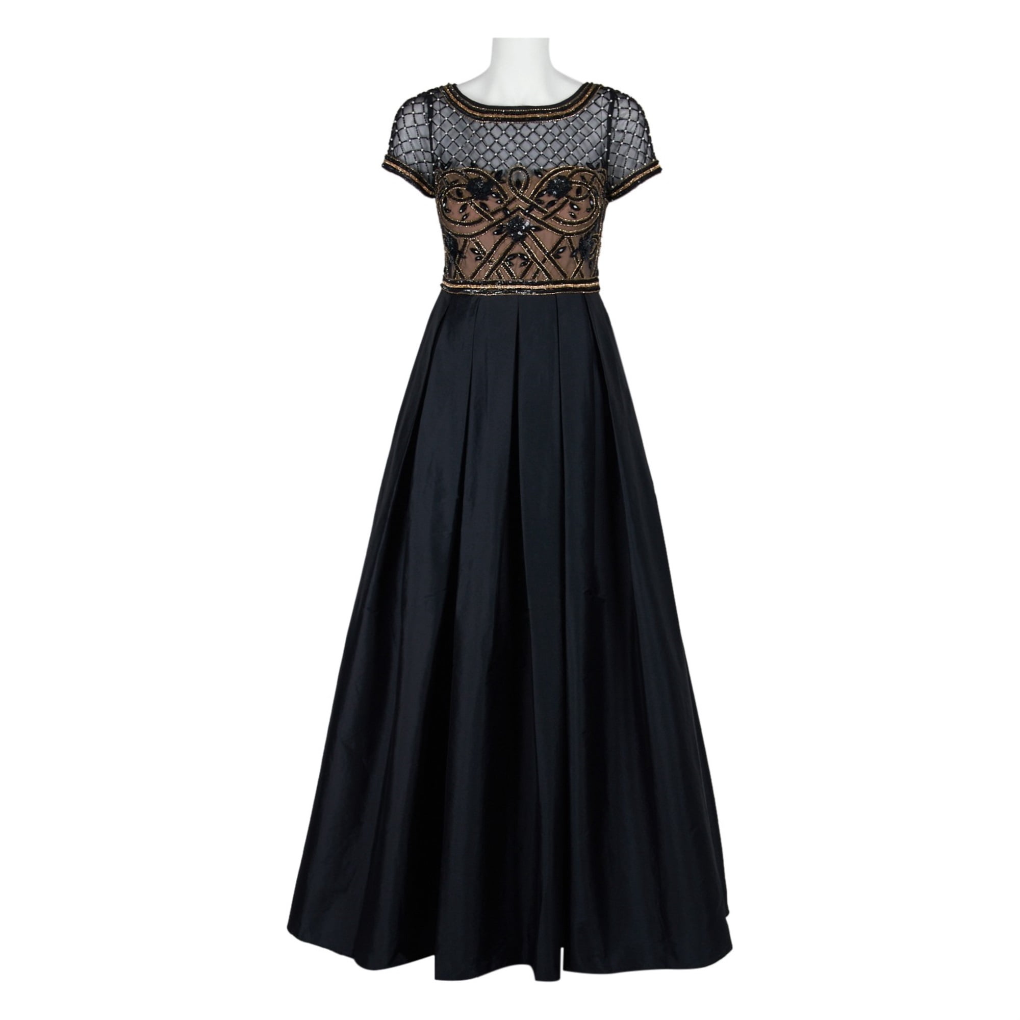 Robe Aidan Mattox Bustier Pailleté Taffetas Taille 0 | Neuf Avec étiquette (sans Ceinture)