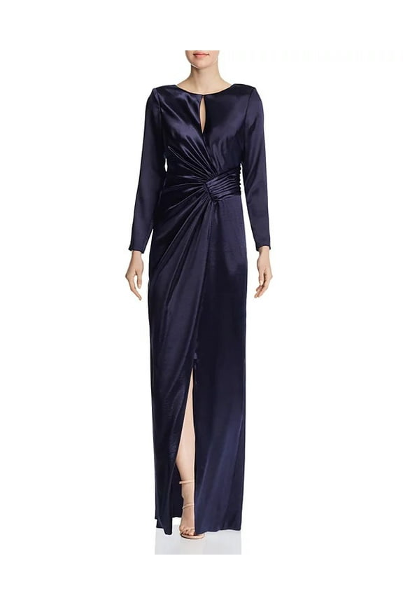 NAVY Women's Metallic Keyhole Formal Dress, US 14