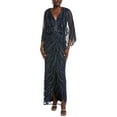 thumbnail image 1 of Aidan Mattox womens  Beaded Maxi Dress, 2, Blue, 1 of 3