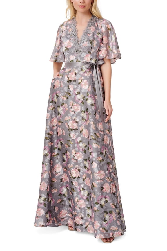 womens Burnout Floral Gown, 2