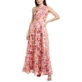 thumbnail image 1 of Aidan Mattox womens  Printed Jacquard Ballgown, 8, Red, 1 of 3