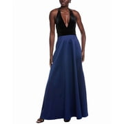Aidan Mattox womens Solid Gown, 4, Black