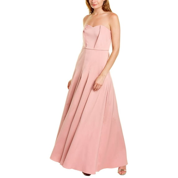 Aidan Mattox womens Strapless Gown, 2, Pink