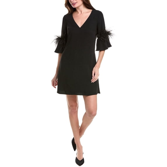 Aidan Mattox womens Trapeze Dress, 4, Black