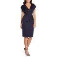 thumbnail image 1 of Aidan Mattox womens  V Neck Cocktail Dress, 0, 1 of 5