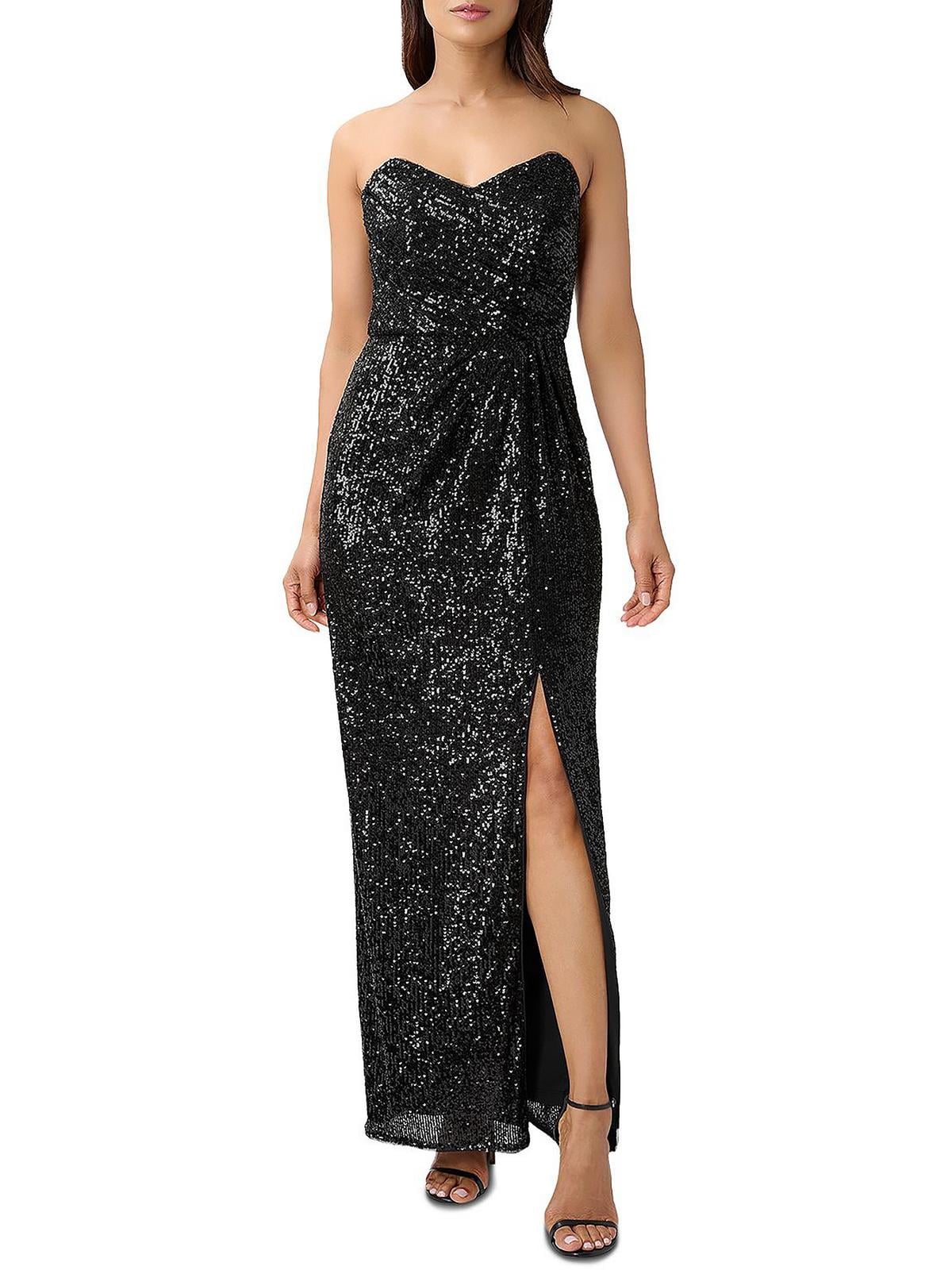Aidan by Aidan Mattox Womens Embellished Strapless Evening Dress -  Walmart.com