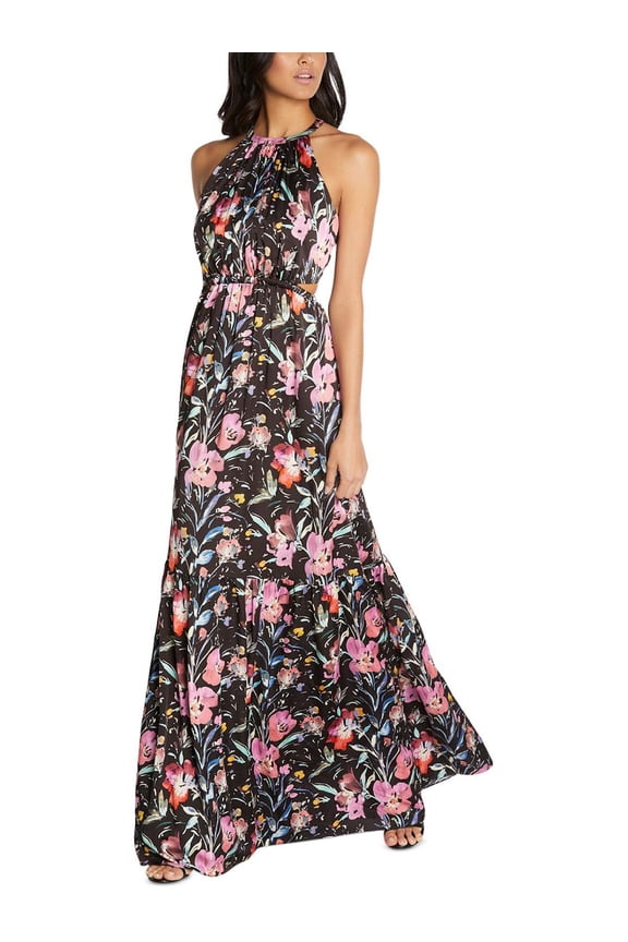 Aidan by Aidan Mattox Womens Printed Sleeveless Maxi Dress